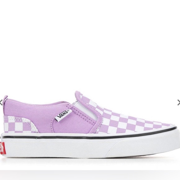 Vans Shoes - Sold! NWT Vans Purple Checkered Slip On